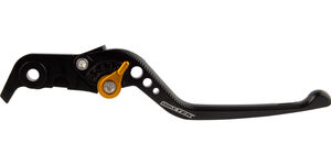 BIKETEK Adjustable CNC Brake Lever Long - Black / Gold Adjuster - #B76 