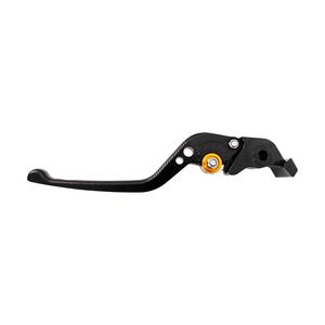 BIKETEK Adjustable CNC Lever Long Brake - Black / Gold Adjuster - #B86 click to zoom image