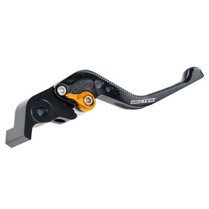 BIKETEK Adjustable CNC Lever Short Brake - Black / Gold Adjuster - #B86S 