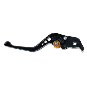 BIKETEK Adjustable CNC Lever Short Brake - Black / Gold Adjuster - #B86S click to zoom image