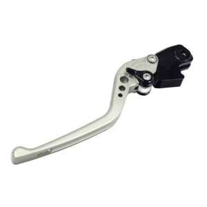 BIKETEK Adjustable CNC Clutch Lever Long - Titanium / Black Adjuster - #C01 