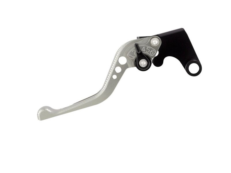 BIKETEK Adjustable CNC Clutch Lever Short - Titanium / Black Adjuster - #C03S click to zoom image