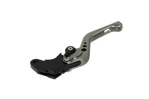 BIKETEK Adjustable CNC Clutch Lever Short - Titanium / Black Adjuster - #C07S 