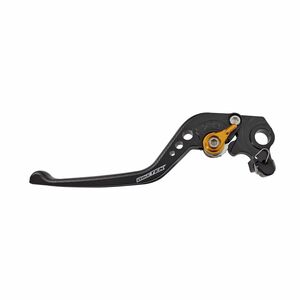 BIKETEK Adjustable CNC Lever Long Clutch - Black / Gold Adjuster - #C111 