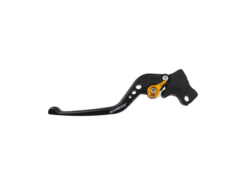 BIKETEK Adjustable CNC Lever Long Clutch - Black / Gold Adjuster - #C113 click to zoom image