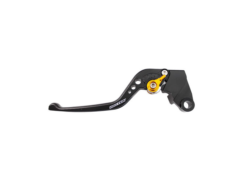 BIKETEK Adjustable CNC Lever Long Clutch - Black / Gold Adjuster - #C119 click to zoom image