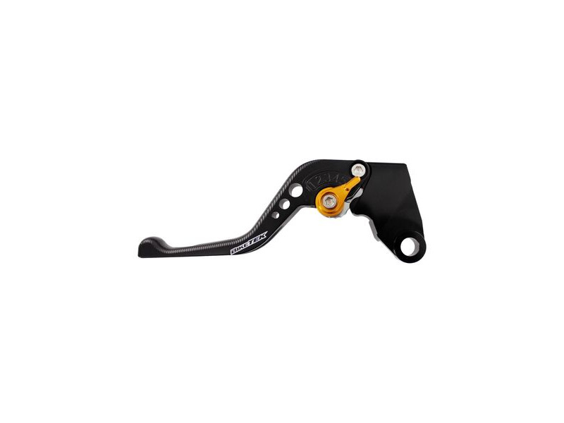 BIKETEK Adjustable CNC Lever Short Clutch - Black / Gold Adjuster - #C119S click to zoom image