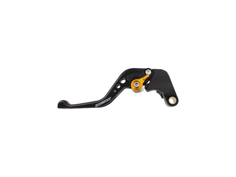 BIKETEK Adjustable CNC Lever Short Clutch - Black / Gold Adjuster - #C123S click to zoom image