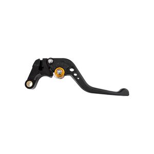 BIKETEK Adjustable CNC Lever Short Clutch - Black / Gold Adjuster - #C123S click to zoom image