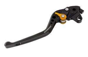 BIKETEK Adjustable CNC Clutch Lever Long - Black / Gold Adjuster - #C77 