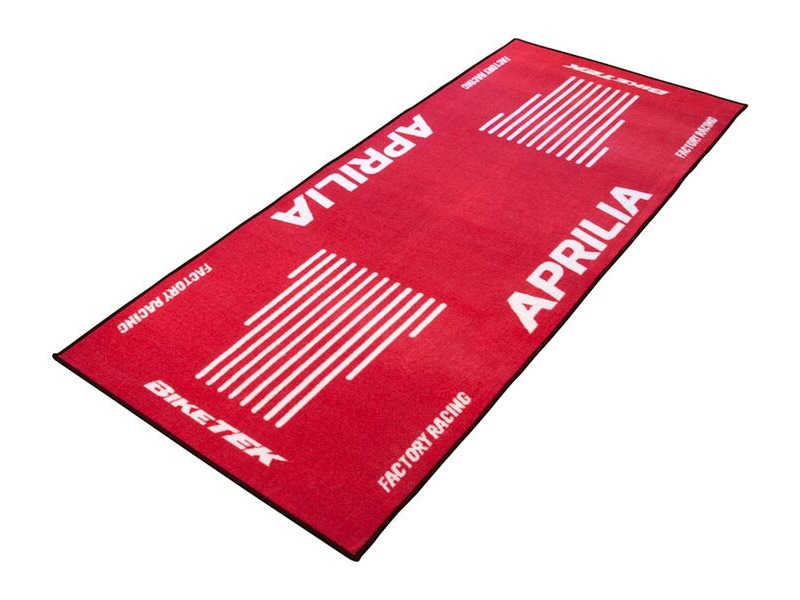 BIKETEK Series 3 Aprilia Logo Garage Mat 190 X 80cm click to zoom image