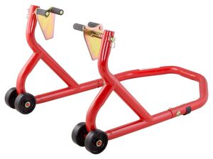 BIKETEK Series 3 Front Track Paddock Stand - Red 