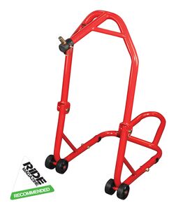 BIKETEK Series 3 Front Headlift Track Paddock Stand - Red click to zoom image