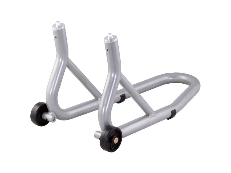 BIKETEK Race Aluminium Prong Fitment Front Track Paddock Stand - Grey click to zoom image