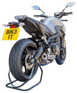 BIKETEK Static 1 Piece Rear Motorcycle Stand - Black click to zoom image