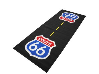 BIKETEK Custom Garage Mat - 'Route 66' (250x100cm)