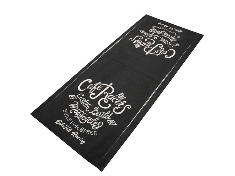 BIKETEK 'Series 7' Garage Mat - 'Cafe Racer / Custom' (190x80cm) click to zoom image