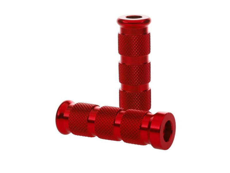 BIKETEK Footrest Pegs Round Red click to zoom image