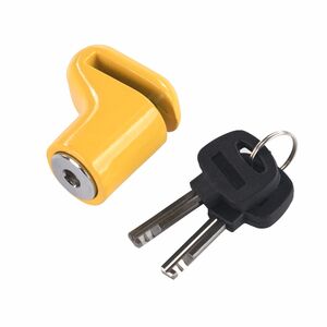 MAMMOTH SECURITY Micro Yellow Motorcycl Disc Lock With 6mm Pin 