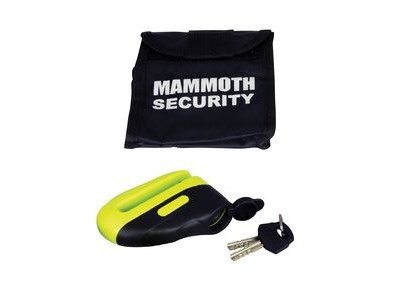 MAMMOTH SECURITY Yellow Blast Disc Lock With 10mm Pin