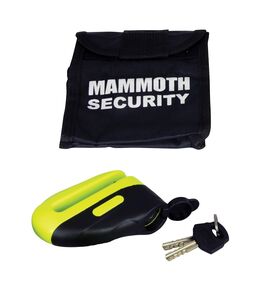 MAMMOTH SECURITY Yellow Blast Disc Lock With 10mm Pin 