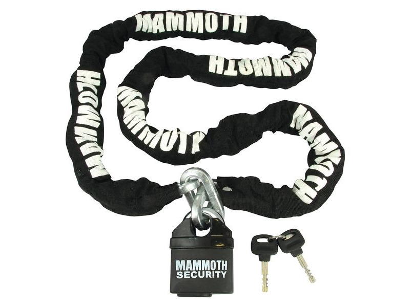 MAMMOTH SECURITY 10mm Square Lock & Chain click to zoom image