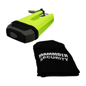 MAMMOTH SECURITY Renegade Disc Lock 13mm Fluoro Yellow Sold Secure Gold Approved click to zoom image