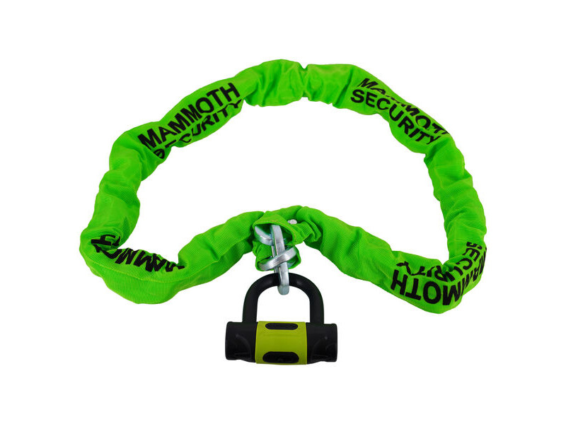 MAMMOTH SECURITY 10mm x 1.5M Square Chain and D-Lock click to zoom image