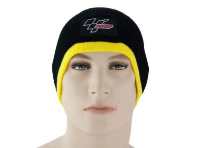 MotoGP Motogp Beanie Hat Black / Yellow Trim