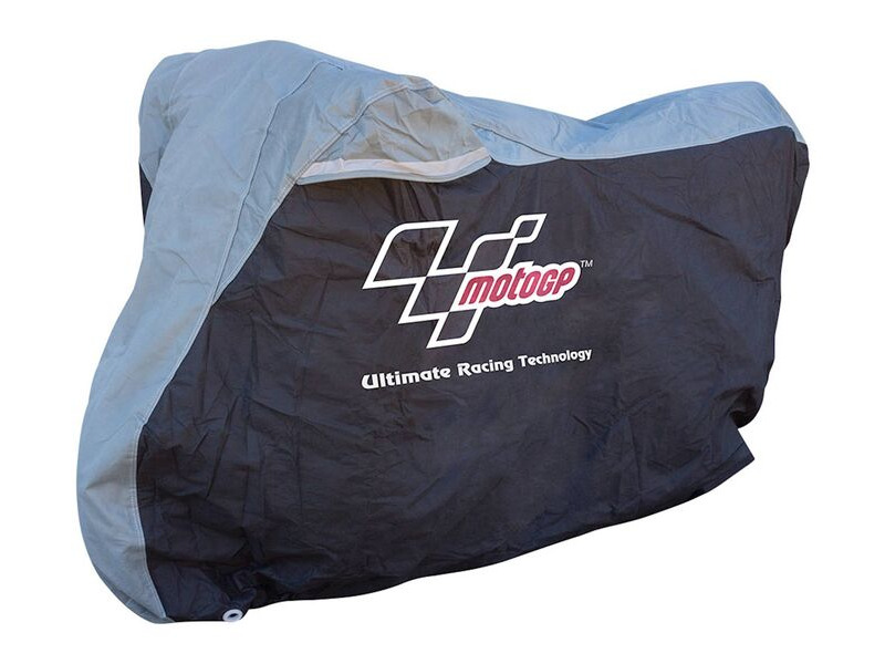 MotoGP Dust Cover - Black/Grey - Large Fits 750-1000cc click to zoom image