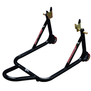 MotoGP 1 Piece Bobbin Spool Fitment Rear Track Paddock Stand - Black 