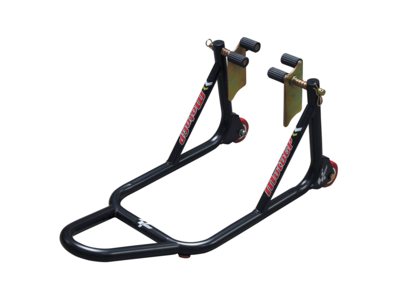 MotoGP 1 Piece Fork Fitment Front Track Paddock Stand - Black