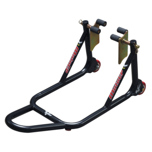 MotoGP 1 Piece Fork Fitment Front Track Paddock Stand - Black 