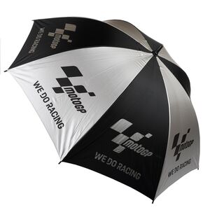 MotoGP "We Do Racing" Black & Silver Track Umbrella (Replaces MGPUMB06) click to zoom image