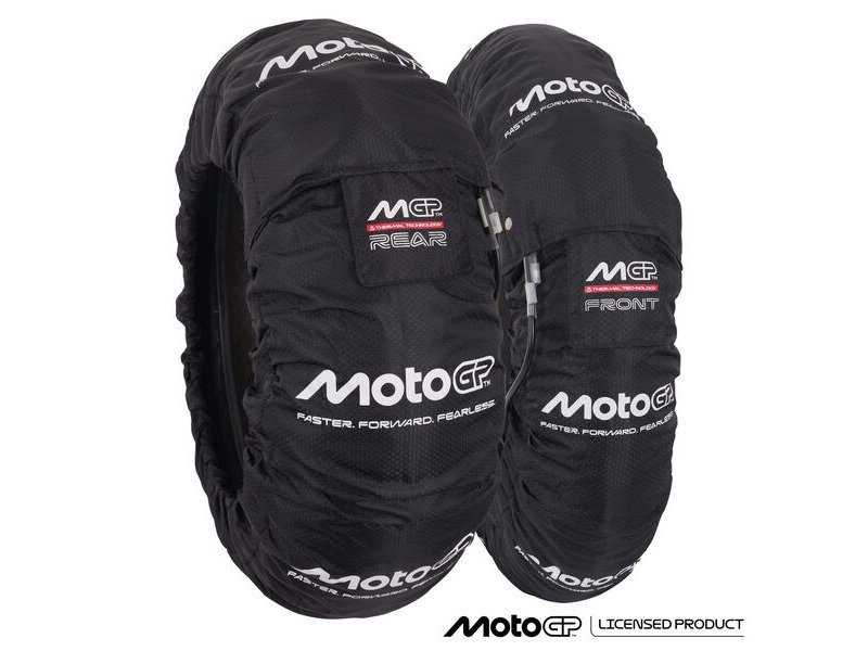 MOTOGP Tyre Warmer Set - Front 120/70-17 - Rear 200/55-17 (UK 3 Pin Plug) click to zoom image