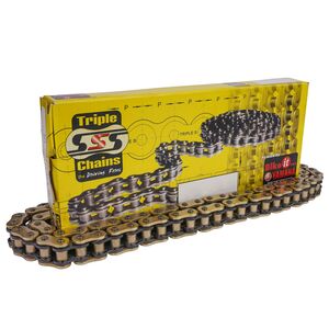 Triple S Motorcycle X-Ring Chain 520-104 Link 