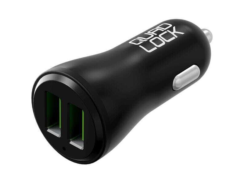 Quad Lock Dual USB 12V Car Charger click to zoom image