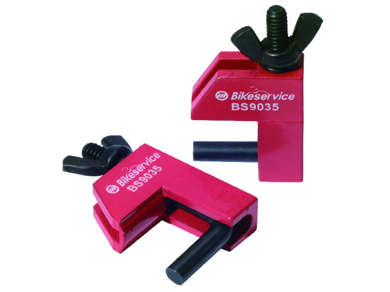 BIKESERVICE Rubber Line Clamp Set 2pc click to zoom image