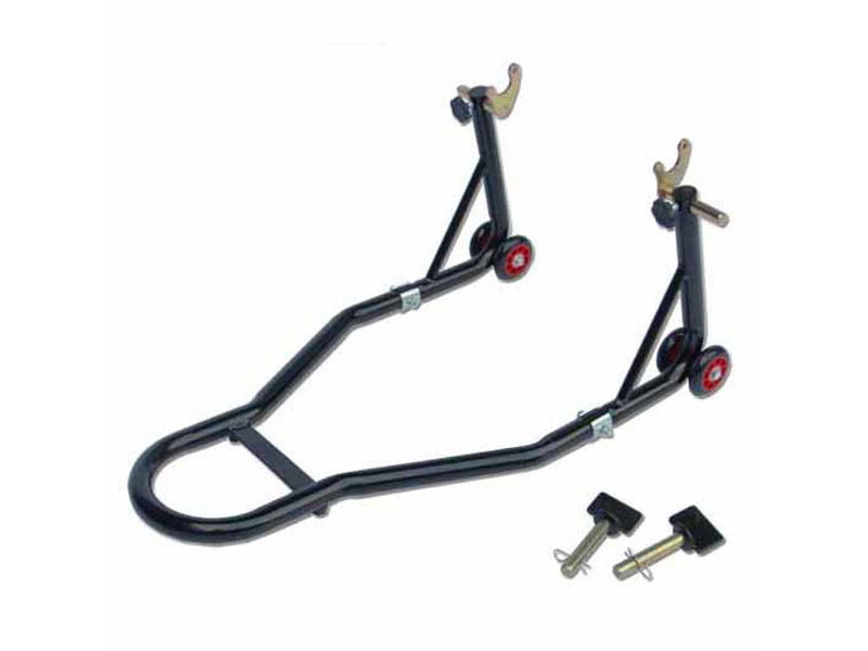 BIKEWORKSHOP JL-M05014 steel rear motorcycle paddock stand with hooks click to zoom image