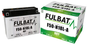 FULBAT Battery Dry - F50-N18L-A, With Acid Pack 