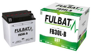 FULBAT Battery Dry - FB30L-B, With Acid Pack 
