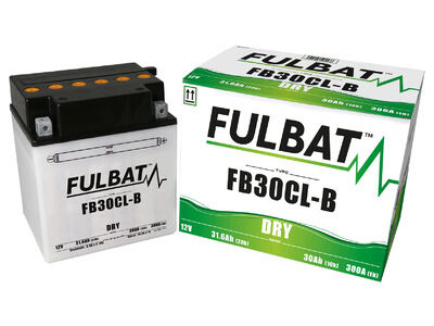 FULBAT Battery Dry - FB30CL-B, With Acid Pack
