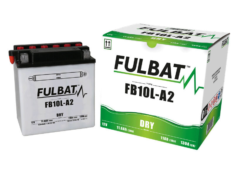 FULBAT Battery Dry - FB10L-A2, With Acid Pack click to zoom image