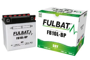 FULBAT Battery Dry - FB10L-BP, With Acid Pack 