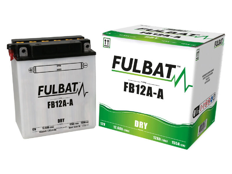 FULBAT Battery Dry - FB12A-A, With Acid Pack click to zoom image
