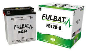 FULBAT Battery Dry - FB12A-A, With Acid Pack 