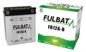FULBAT Battery Dry - FB12A-B, With Acid Pack 