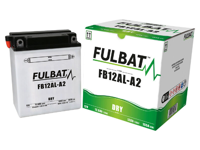 FULBAT Battery Dry - FB12AL-A2, With Acid Pack click to zoom image