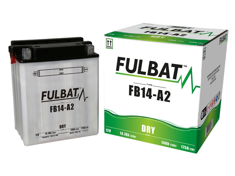 FULBAT Battery Dry - FB14-A2, With Acid Pack click to zoom image