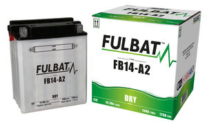 FULBAT Battery Dry - FB14-A2, With Acid Pack 